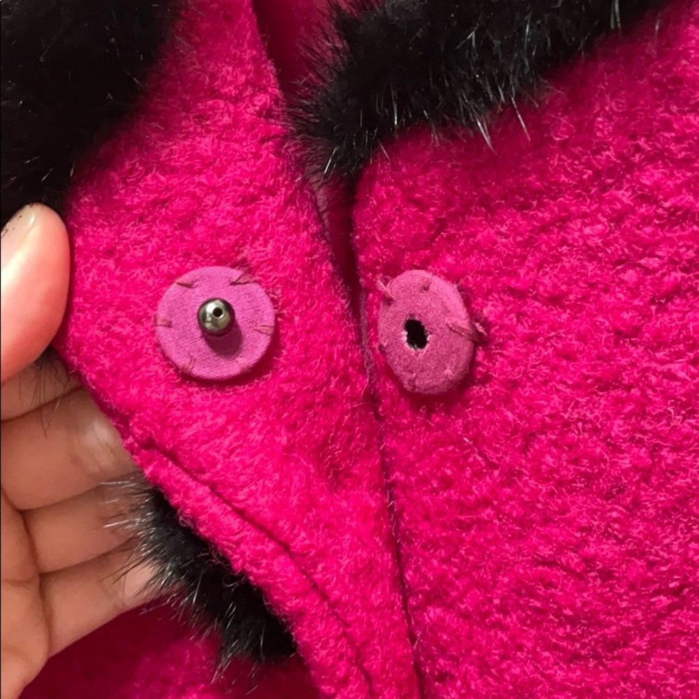 Pink Wool Coat - Picture 4 of 7